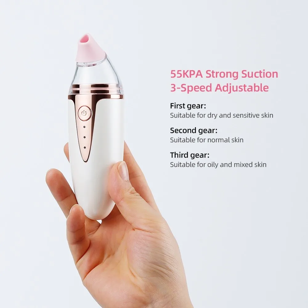 Electric Silicone Blackhead Remover: Acne & Pore Suction, Home Facial Tool for Blackhead/Acne