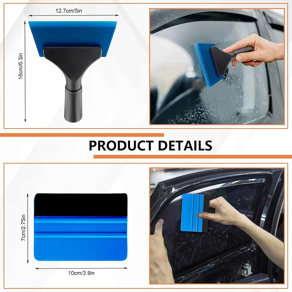NeoWrap Autofenster-Tönungsset Glasschutzfolie Schaber Vinyl-Folienrakel 500ML Sprühflasche Fenstertönungswerkzeuge 10-27-teilig – Detail 13