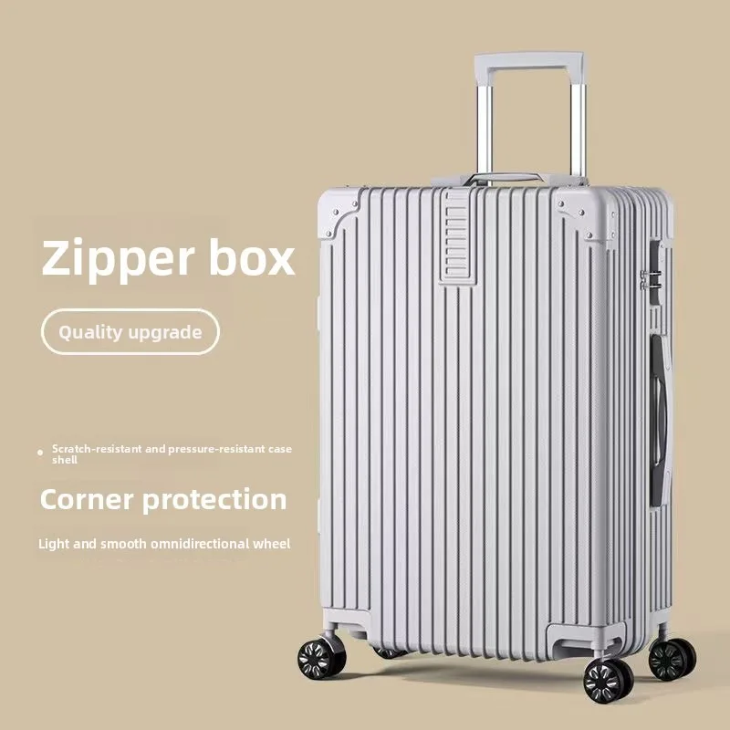 Aluminium-Rollkoffer Leichtes Spinner-Gepäck für Herren und Studenten 20 22 24 Zoll Flughafensicherheits-Passagiergepäck-Set