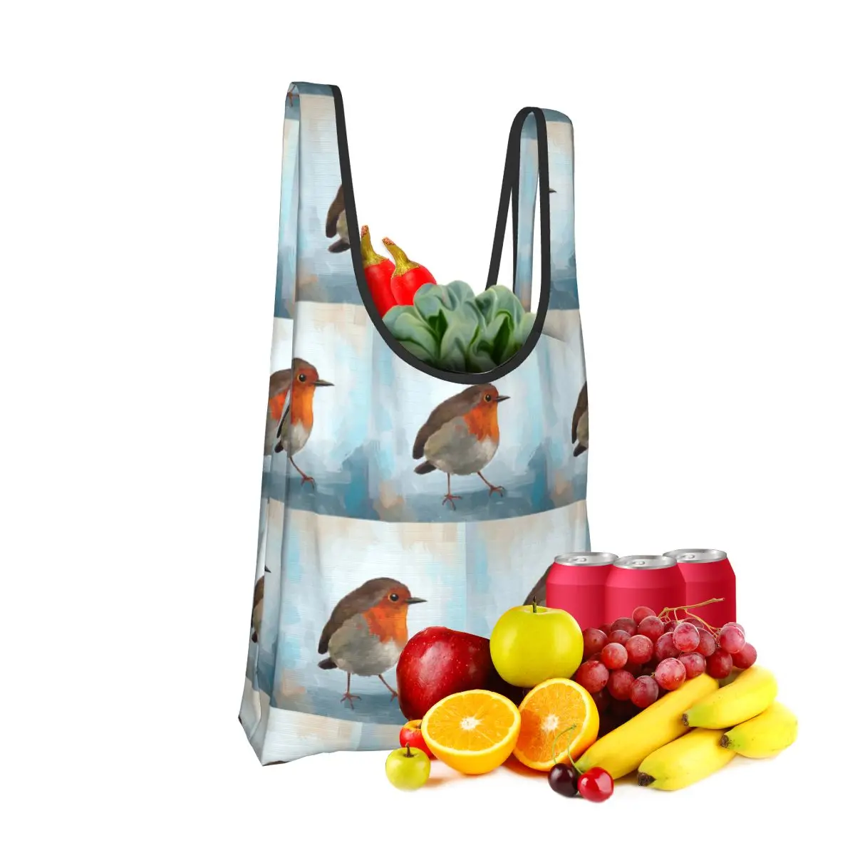 

Сумка для покупок Robin, портативные сумки-тоут, многоразовая сумка-шоппер на плечо, продуктовая сумка