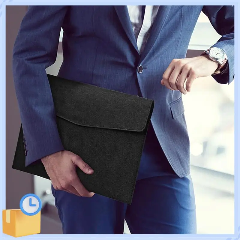 شعبية 2 قطعة مجلد ملفات المستندات ، مقاوم للماء رقيقة بولي Leather الجلود A4 المغلف مجلد توسيع منظم الملفات محفظة حقيبة للتخزين
