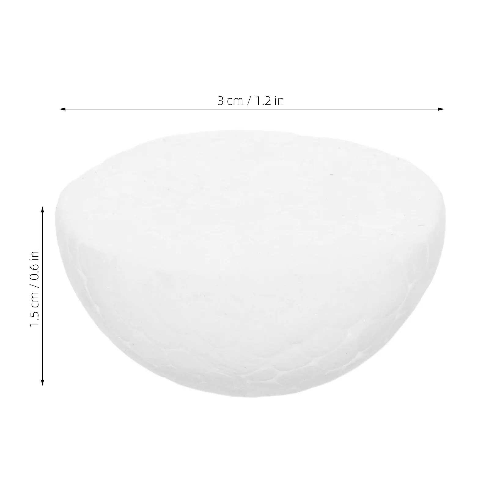 200Pcs 3Cm White Hollow Foam Half Balls for Craft Projects DIY Painting Writing Flower Arranging Preschool Activities Christmas view 6
