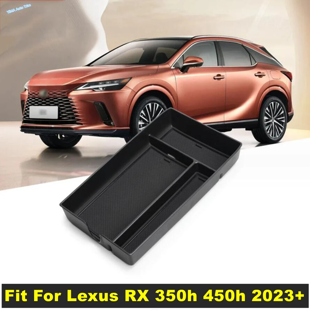 

Black Car Central Control Multifunction Container Storage Box Phone Tray Organiser For Lexus RX 350h 450h 2023 2024 Accessories