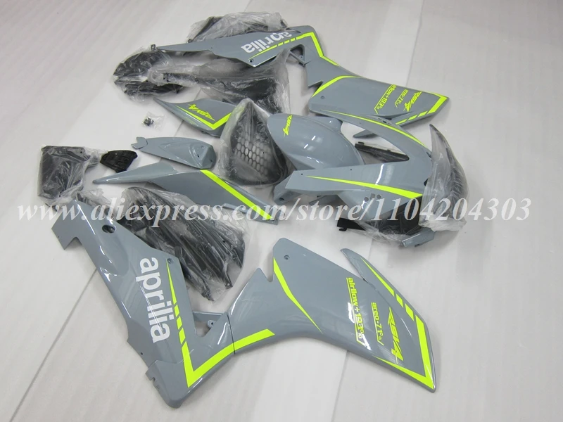 New ABS Motorcycle Fairings Kit Fit For Aprilia RSV4 1000 2009 2010 2011 2012 2013 2014 09 10 11 12 13 14 Bodywork Set Grey