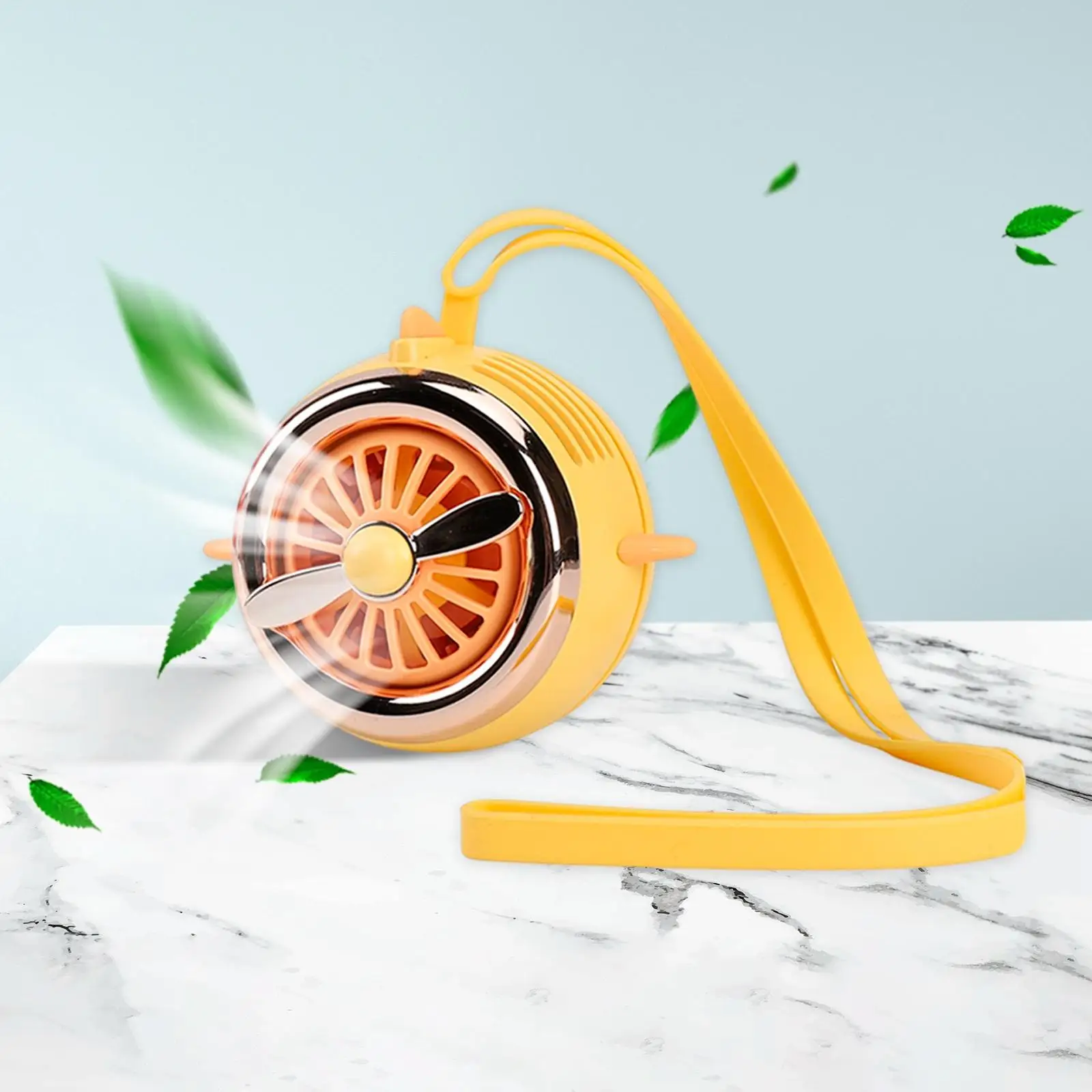 Máy Bay Mini Cá Nhân Treo Quạt Làm Mát USB Sạc Cho Gia Đình Hoặc Bạn Bè Những Vòng Cổ Quạt Có Thể Tháo Rời Dây Đeo