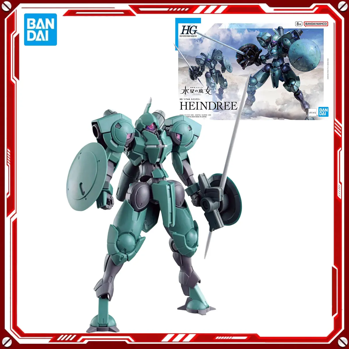 

Bandai натуральная Gundam Crystal Witch аниме наборы моделей Heindree игрушки HG TWFM 1/144 фигурка в сборе модель Рождественский подарок