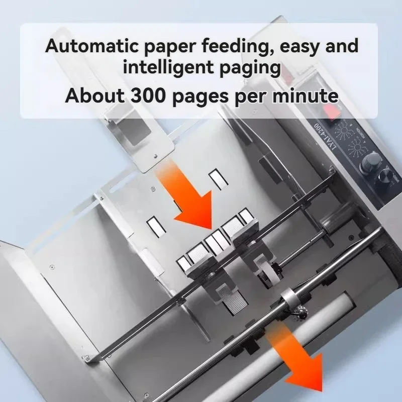 آلة فصل الورق ومؤشر الصفحة؛ آلة فصل وعد الورق الكهربائية متعددة الوظائف.