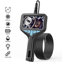 Industrial Endoscope Camera 4 3 Inch IPS Screen 1M 30M HD1080P 8MM Car Pipe Inspection Borescope 8LEDs Removable 2600mAh Battery