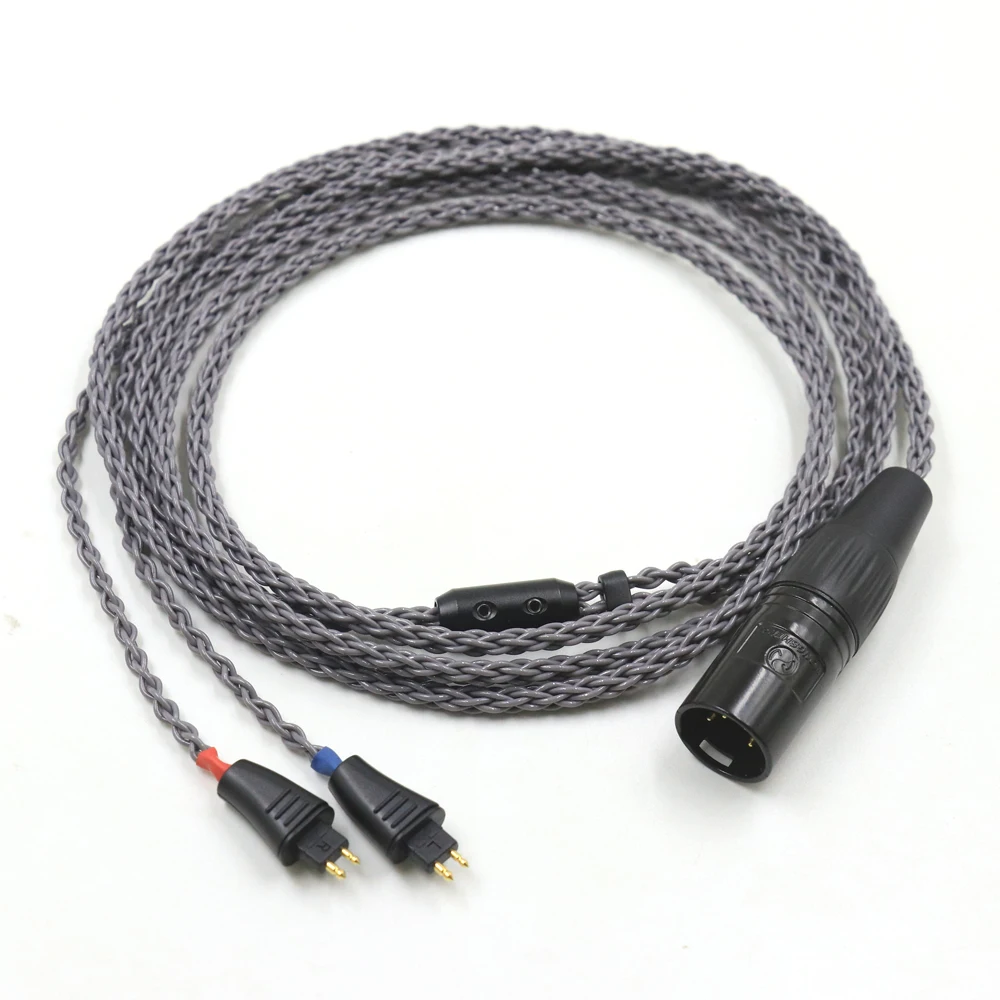 Grey High Quality 8 Core Headphone Replace Upgrade Cable for Fostex TH610 TH900 MK2 TH909 Earphone