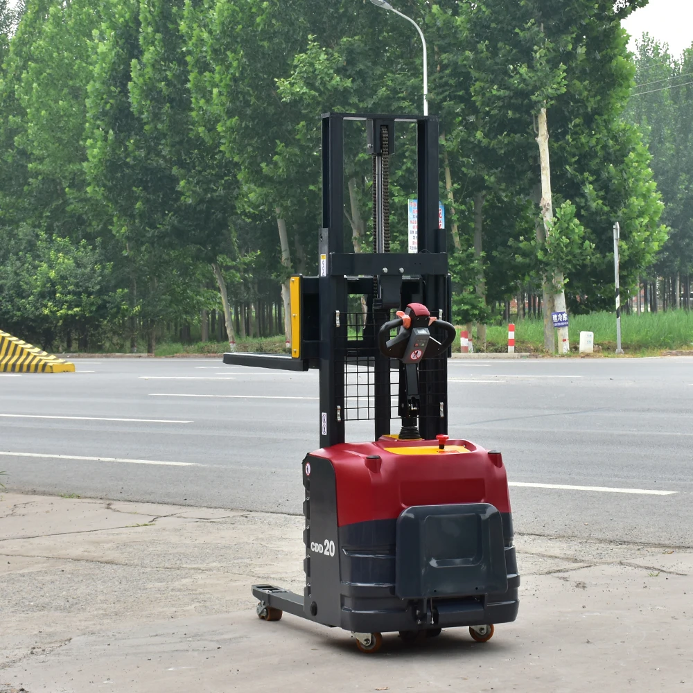 Customized 1.5-ton And 2-ton Fully Electric Stacker Cranes With Walkie-talkies,and High Cost-performance Ratio For Rough Terrain