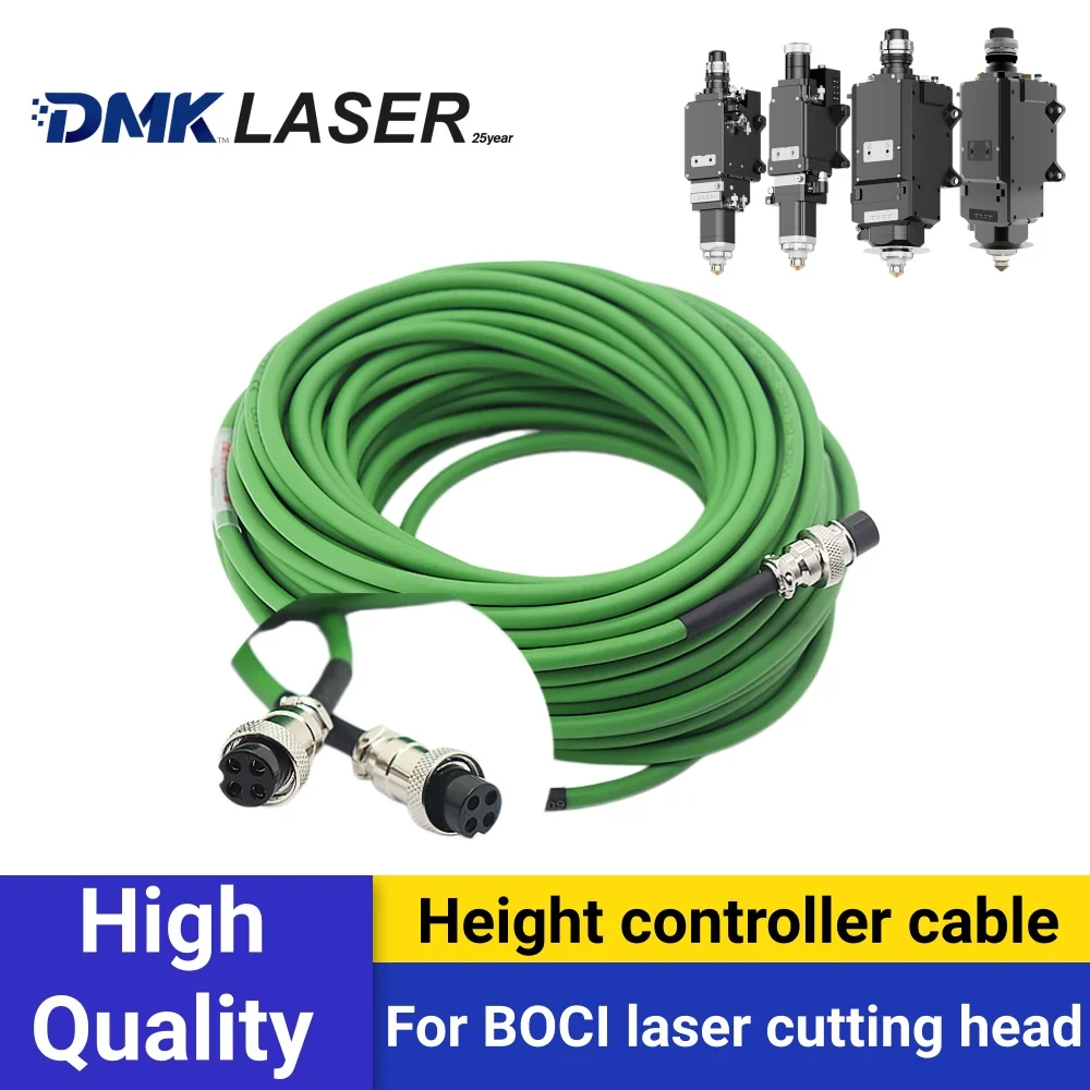 BOCHU OEM Height Controller Cable 10M Capacitive Sensor Wire for BOCI Laser Cutting Head BLT310/421S Torch Height Control System