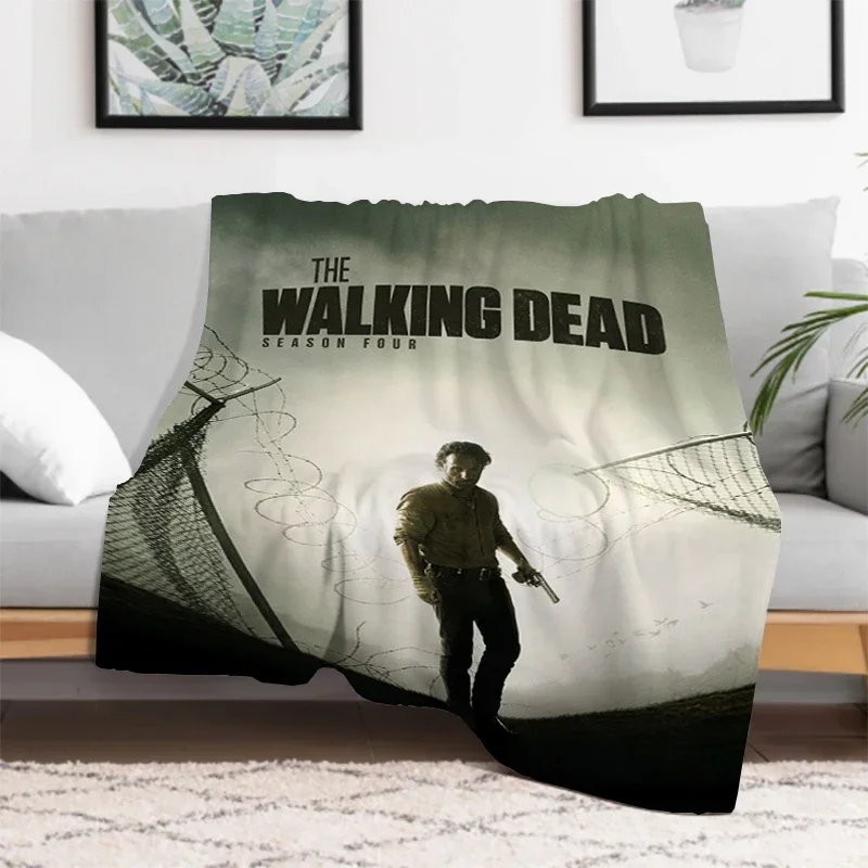 

Плед из микрофибры «Ходячие мертвецы»: Мягкое, толстое, теплое, плюшевое одеяло для дивана и кровати, роскошный дизайн на заказ