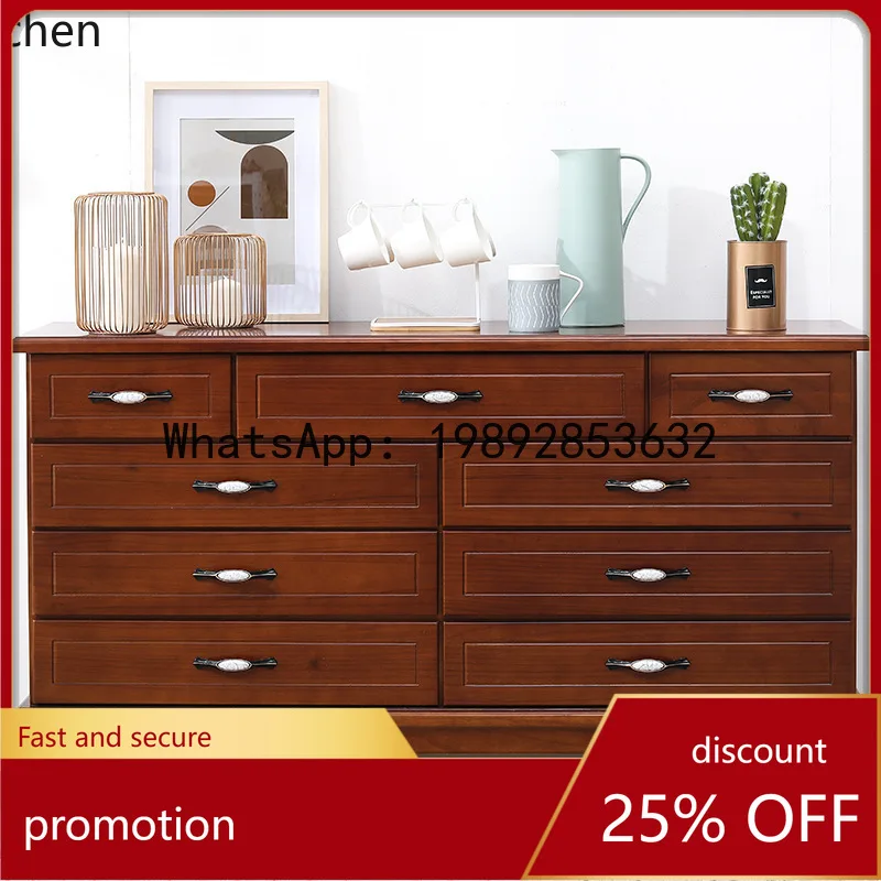 YFY Simple Modern Bedroom Storage Cabinet Drawer-style Five-drawer Chest of Drawers Desk American-style Dresser