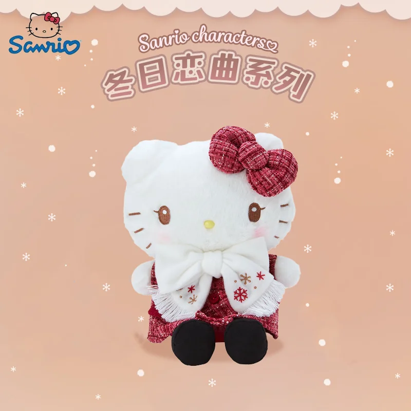 

Sanrio Winter Romantic Series Kuromi Cinnamoroll Plush Doll Pp Cotton Filled With Super Soft Lovely Sofa Ornaments Birthday Gift