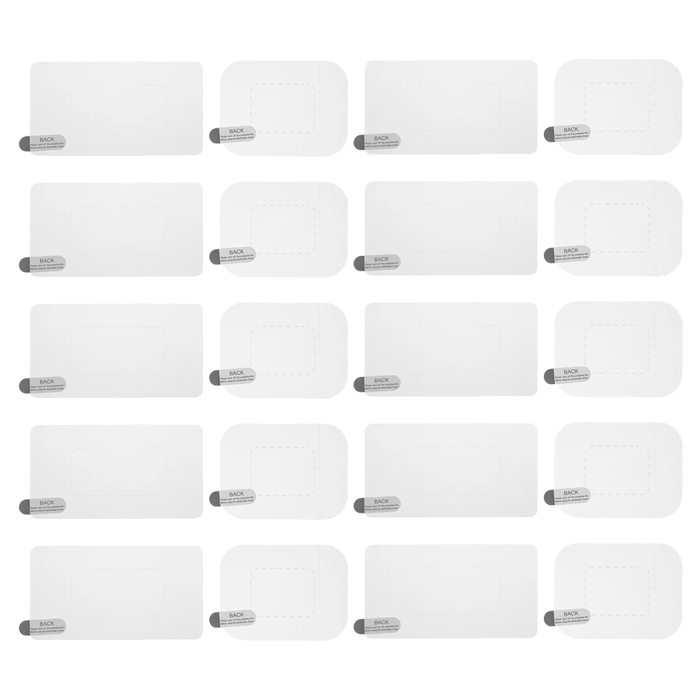 

20 Pcs Driving Recorder Film Clear Protective for Cars Static Stickers Transparent Camera Recording