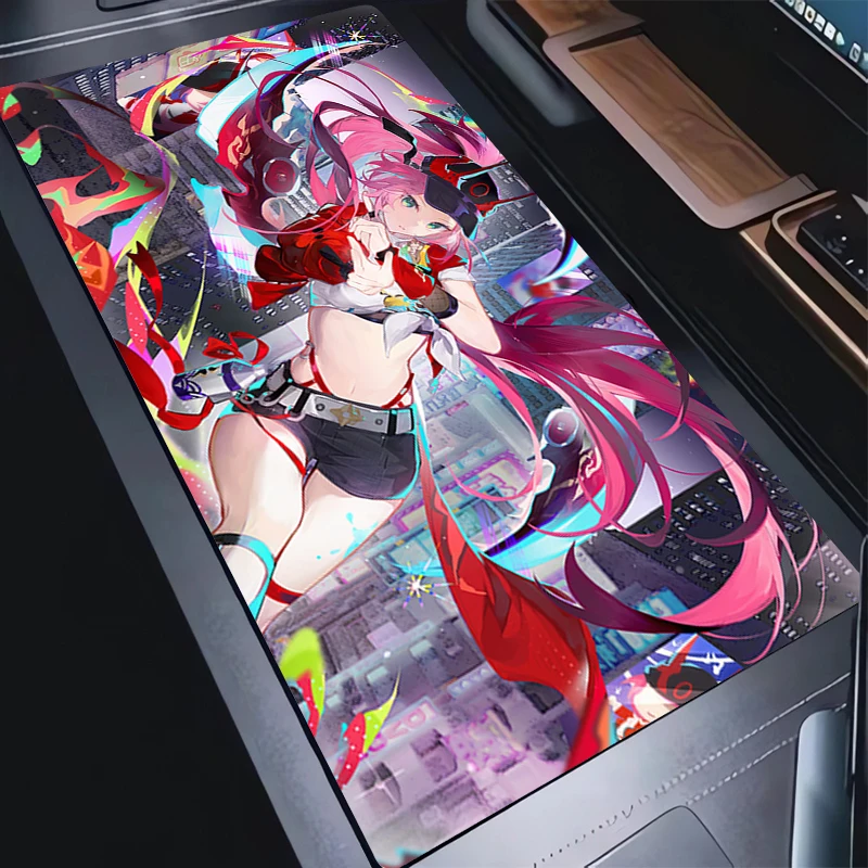 Mouse Pad Large Honkai Star Rail Rappa Keyboard Rug Office PC Gamer Cabinet Kawaii Mousepad Laptop Colorful Anime Girl Desk Mat