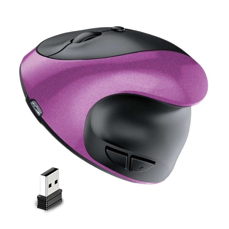 DN59 Comfort GripS Wireless Mouse, Bluetooth-compatible and 2.4GHz Silents Buttons Rechargeable for Various Operating