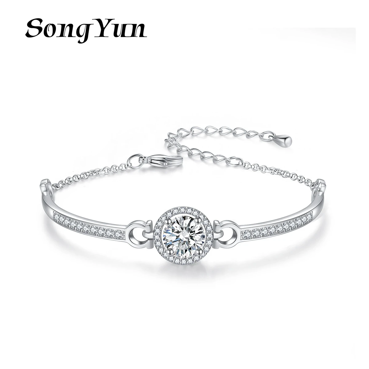 

SongYun Jewelry MHT Quality Brass Bracelet Charm Cuff CZ 7A Zircon Engagement Party Bachelorette Gift Women Bracelets Jewelry