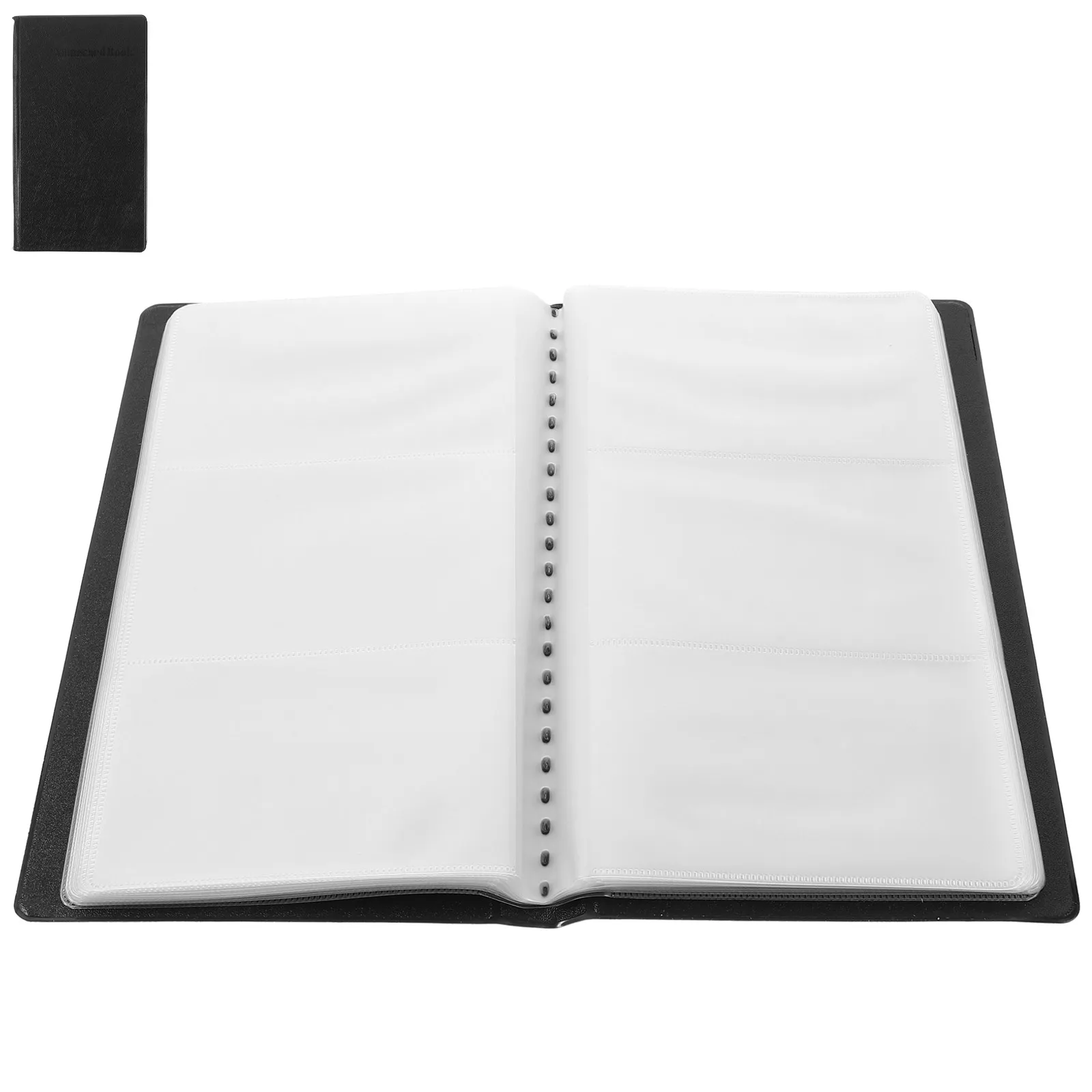 

Портативный деловой органайзер для визиток премиум-класса в твердом переплете на 180 карт, стильный и практичный, для аккуратного хранения