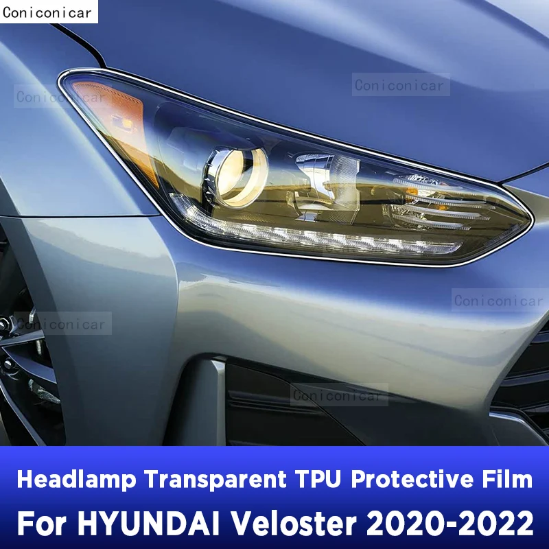 

Car Headlight Protection Transparent Repair Anti-Scratch Protective Film TPU Stickers For HYUNDAI VELOSTER 2020-2022