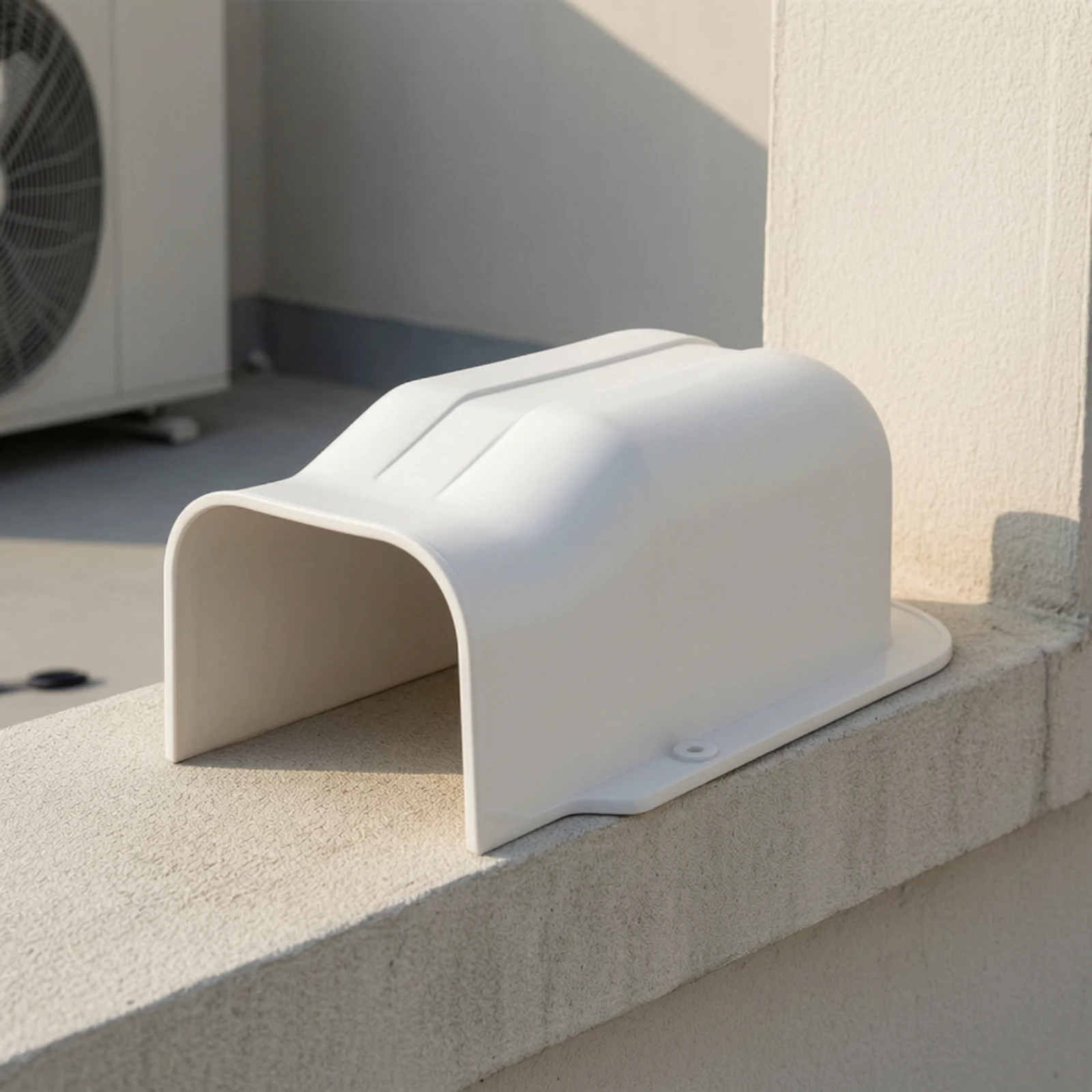 Air Conditioner Line Cover Slim Wall Entry Cover Cooling Unit Sleeve Through Wall Long-Lasting Scratch-Resistant for Homeowners