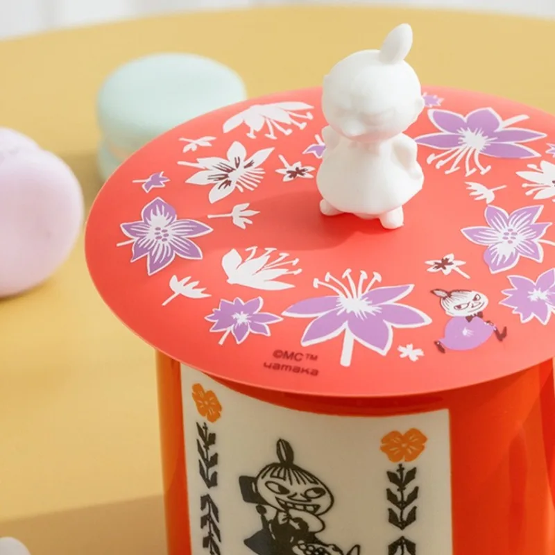 Tapa de Silicona para Taza con Diseño de Anime Moomin, Linda y Creativa, para Tazas de Té y Agua, Artículos para el Hogar