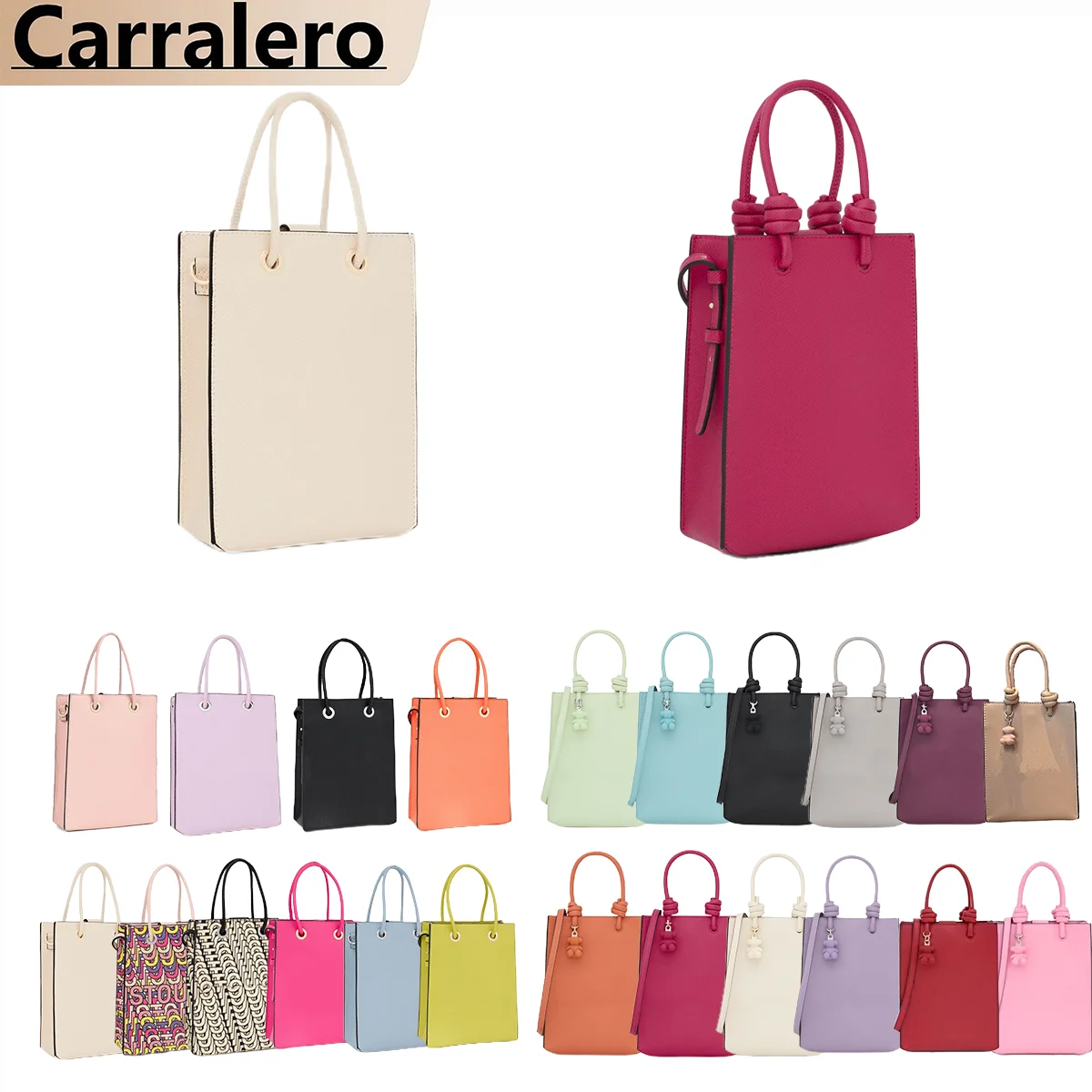 Carralero brand bags, fashionable and simple shoulder handbag size Audree fashion trend products various styles