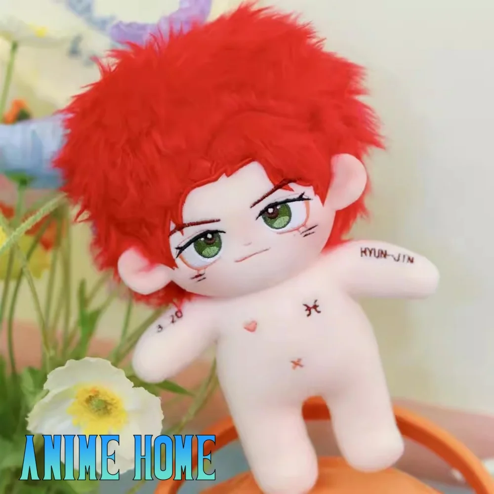 Original Kpop Star StrayKids Cool Boy 20cm Doll Toy Body Plushie Stuffed Cosplay Kids Gift Cute