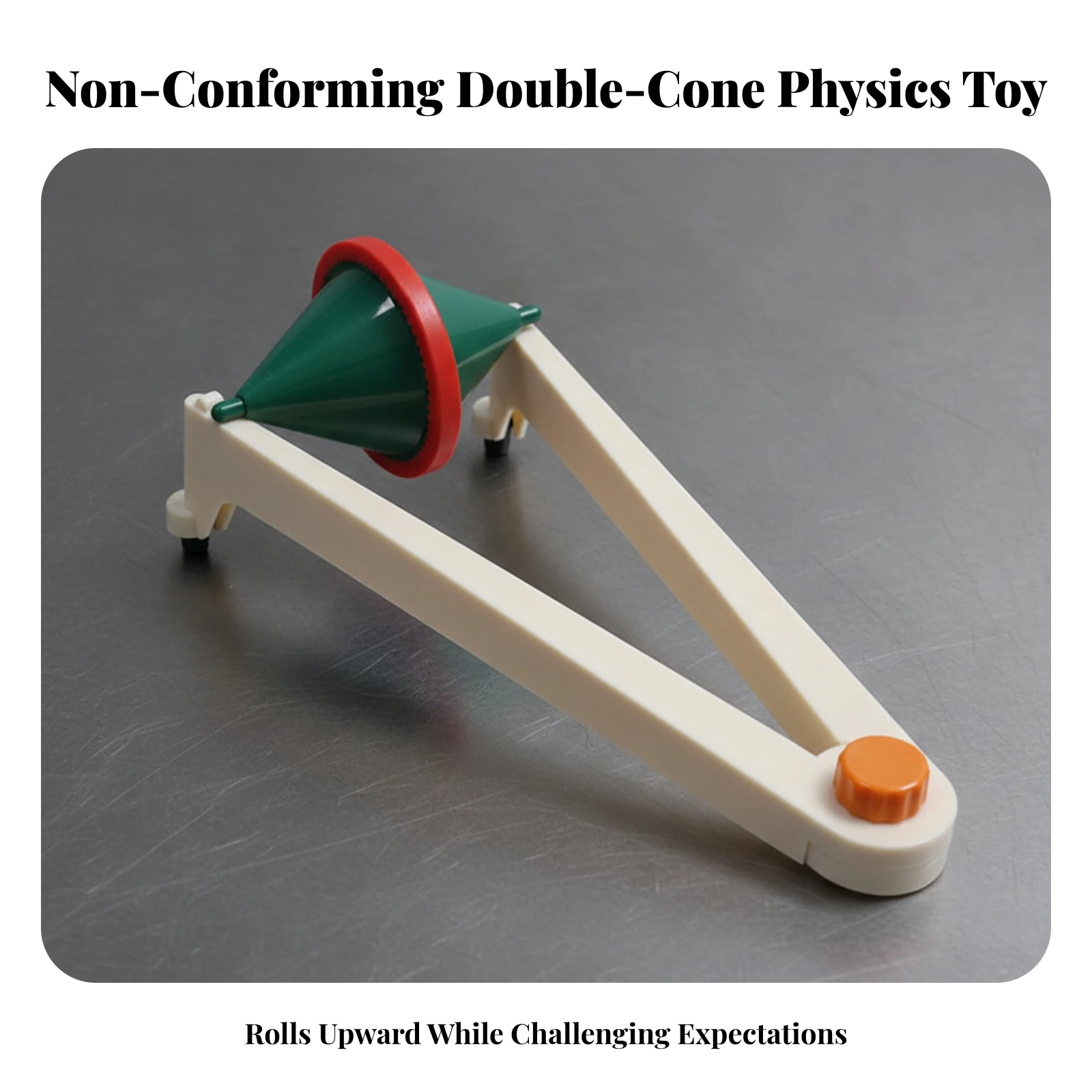 Physics Demonstrator Tabletop Uphill Roller Demonstrator Teaching Aid Educational for Teachers, Physics Laboratory, Classroom 4