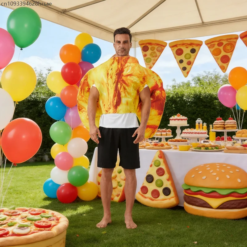 

Adult Men Women Delicious Croissant Costume Fun Food Styling Clothes Carnival Party Cosplay Funny Bakery Theme Party Outfit