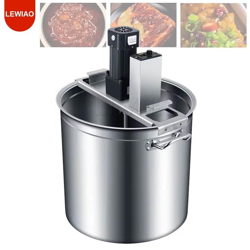 Automatic Hot Pot Frying Machine Small Mixer Jam Boiling Sauce Machine Chili Sauce Deep Frying Filling And Stir Frying Machine