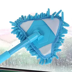 Triangle Cleaning Mop 180° Rotatable Cleaning Mop Adjustable Triangle Mop Extendable Handle Multifunctional Cleaning Mop
