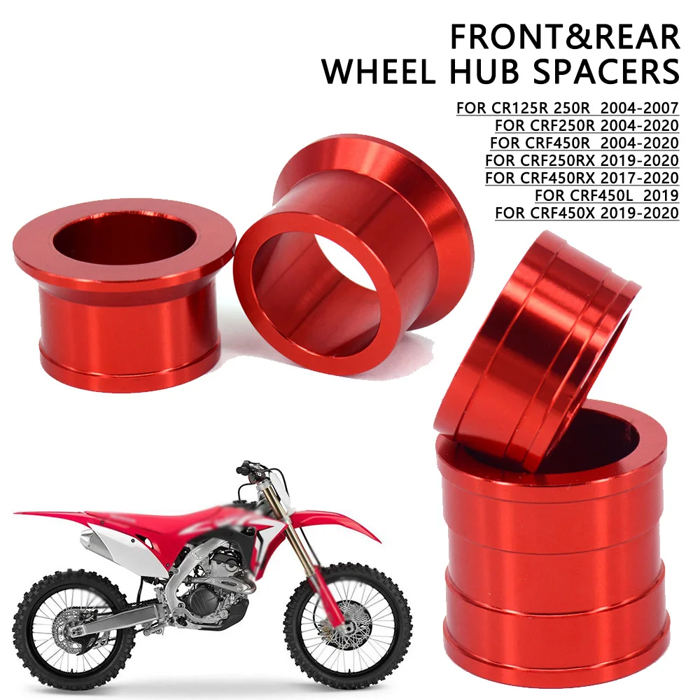 

Motorcycle CNC Front & Rear Wheel Hub Spacers For HONDA CR125R CR250R 04-07 CRF250R CRF450R CRF250RX CRF450X CRF450RX CRF450L