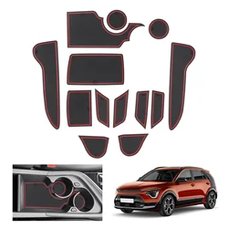 RUIYA for Kia Niro SG2 Hybrid e-Niro EV PHEV 2023 2024 Car Door Groove Mat Anti-slip Slot Pad Auto Kia Niro SG2 Accessories 2024