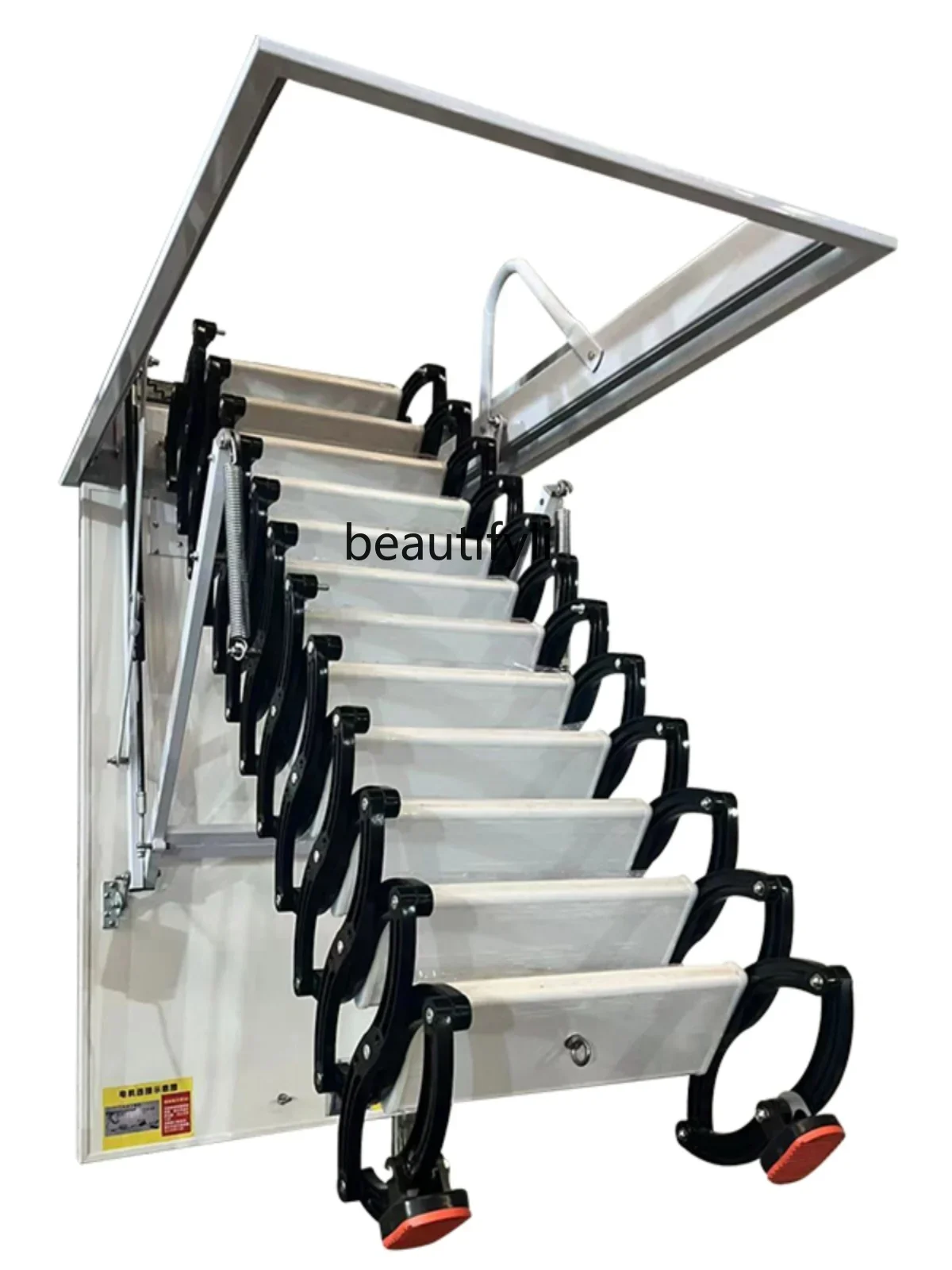 Automatic Attic Retractable Staircase Folding Electric Remote Control Hidden Ladder Duplex Elevator