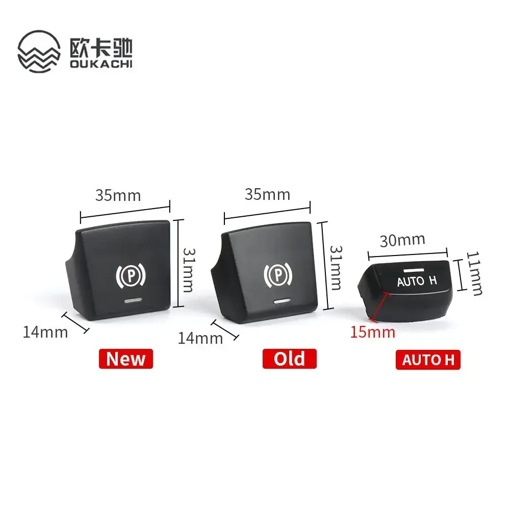 Electronic Hand Brake Parking Switch P Auto H Button Cover Replacement For BMW X5 X6 F15 F16 5
