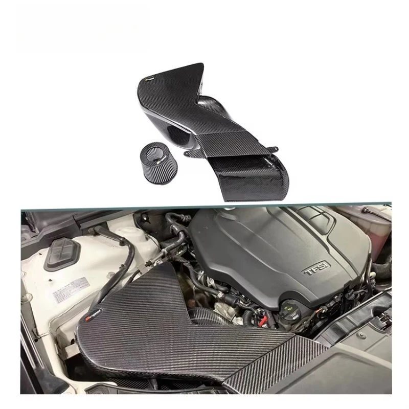 

Factory Wholesale Dry Carbon Fiber 3K Twill Car Cold Air Intake System Kits for A4 A5 B8 B8.5 1.5T 2.0T
