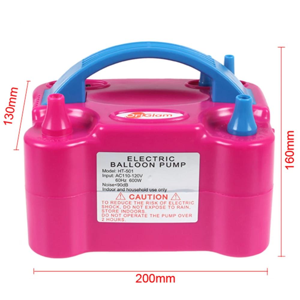 Bomba de balão 600W 110V 60Hz furo duplo HT-501 inflável elétrico de alta tensão CA