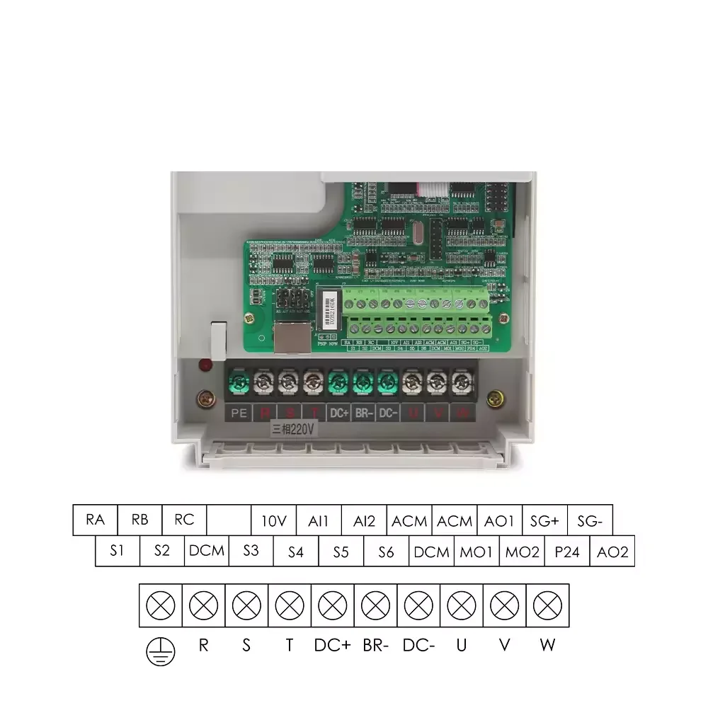 CNC 3.2KW 12000RPM التلقائي أداة تغيير ATC المغزل المحرك BT30 أداة حامل تبريد المياه 5.5KW VFD عدة 220/380 فولت طحن المعادن