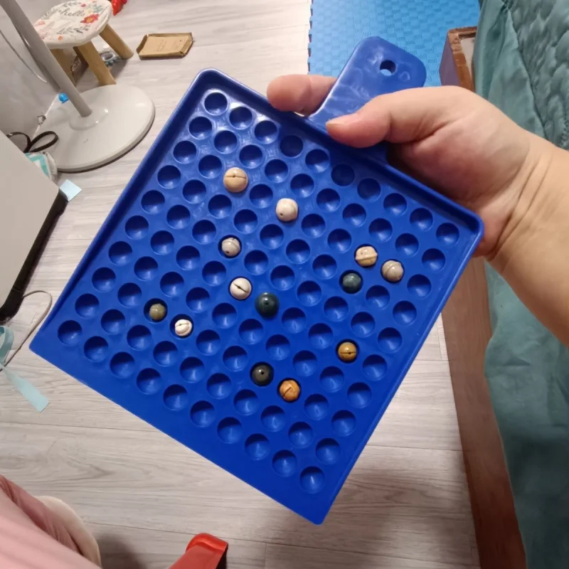 2/4/6/8mm 100 Holes Round Jewlry Beads Counting Board Quick Pearl Counter Counting Tray for Gemstone Pearl DIY Necklace Crystal