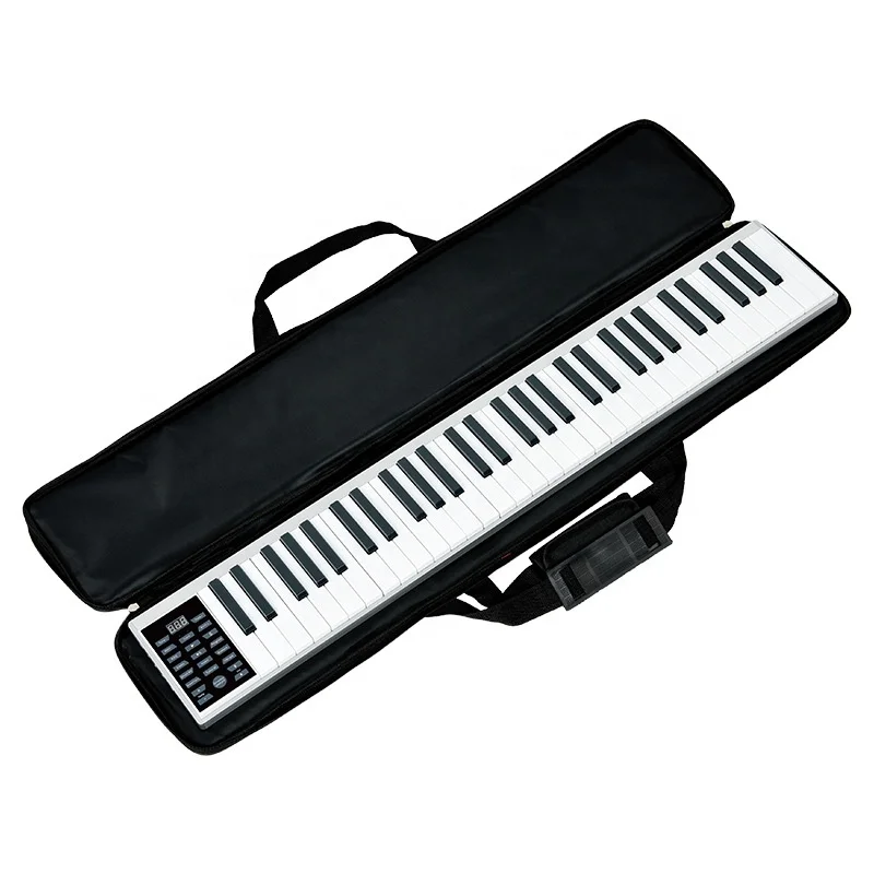 Portable Electric Keyboard 61 Keys Folding Piano with Touch Sensitive Bag Included for Beginners