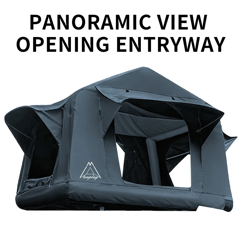 Factory Customization 3-4 Person Outdoor Inflatable Roof Top Tent Large Space Air Column Inflatable Car Roof Top Tent！