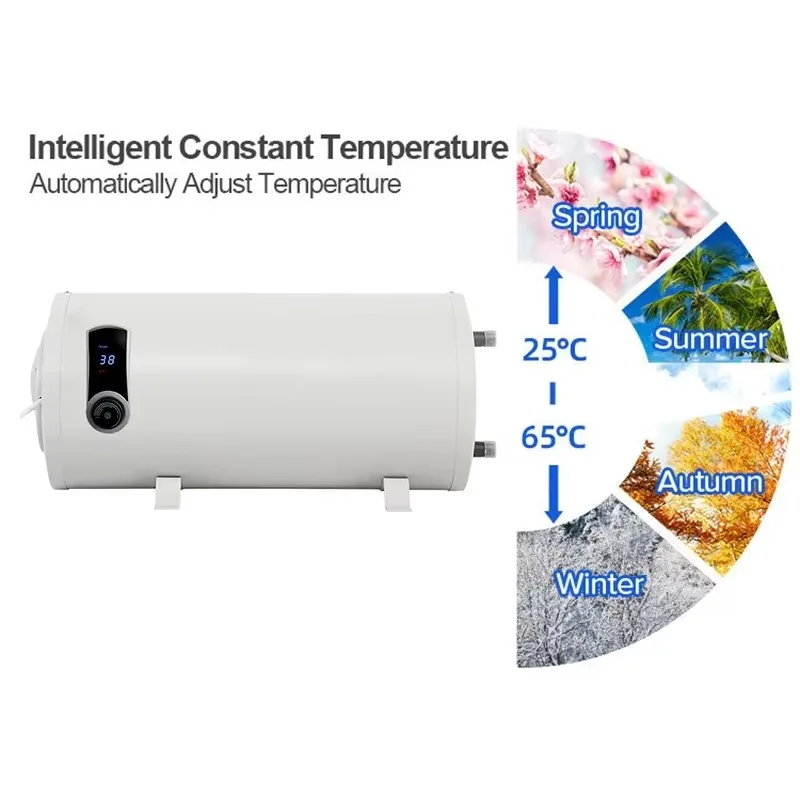 0100326 6L DC12V/AC220V RV Water Heaters Wall Mounted Electric Water Heaters Intelligent Temperature Control for Camper Outdoor