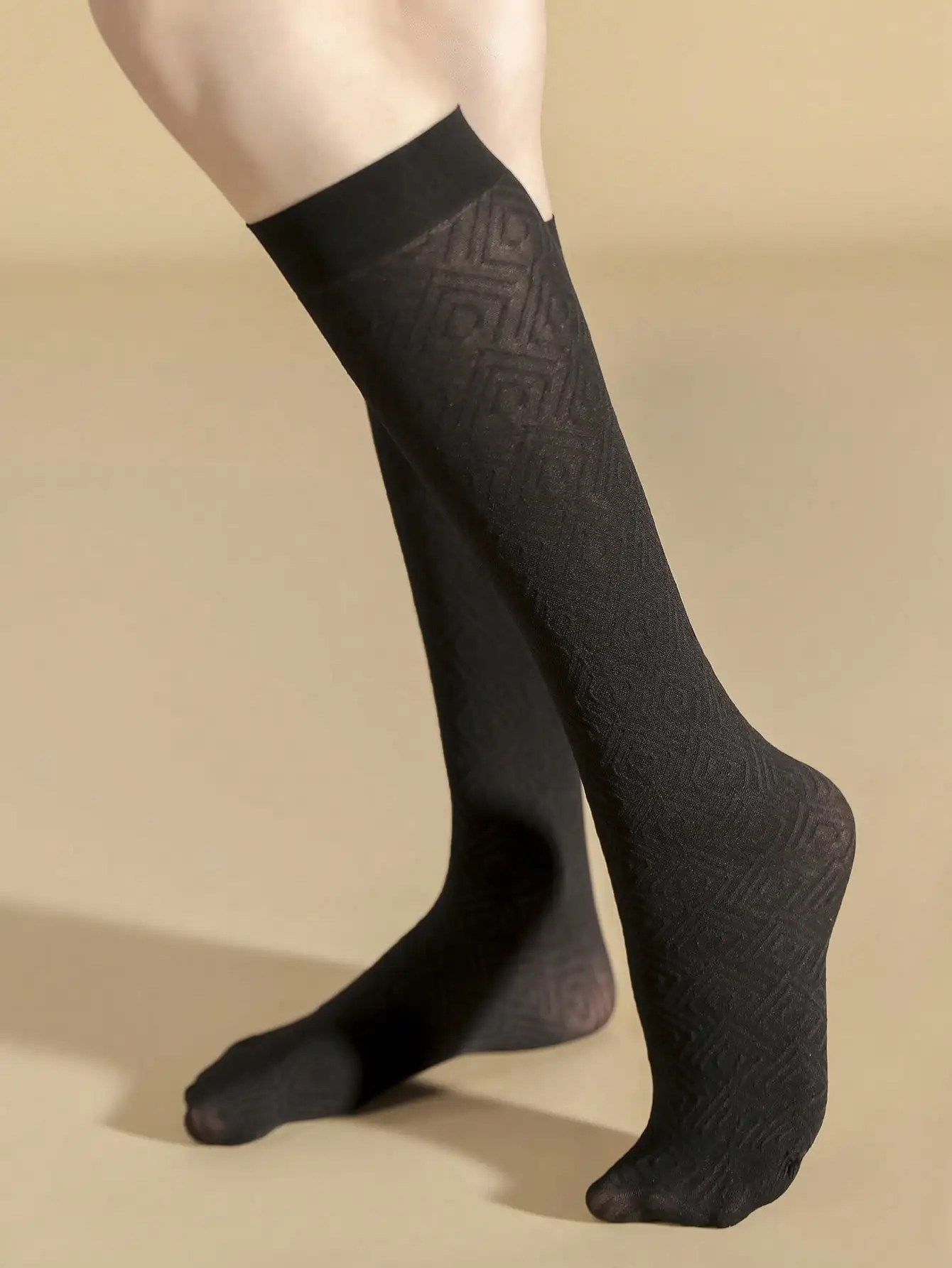 Lente Herfst Mode Veelzijdige Vintage Sokken zweetabsorptie slanke schacht Hoge kousen Sexy nylon sok