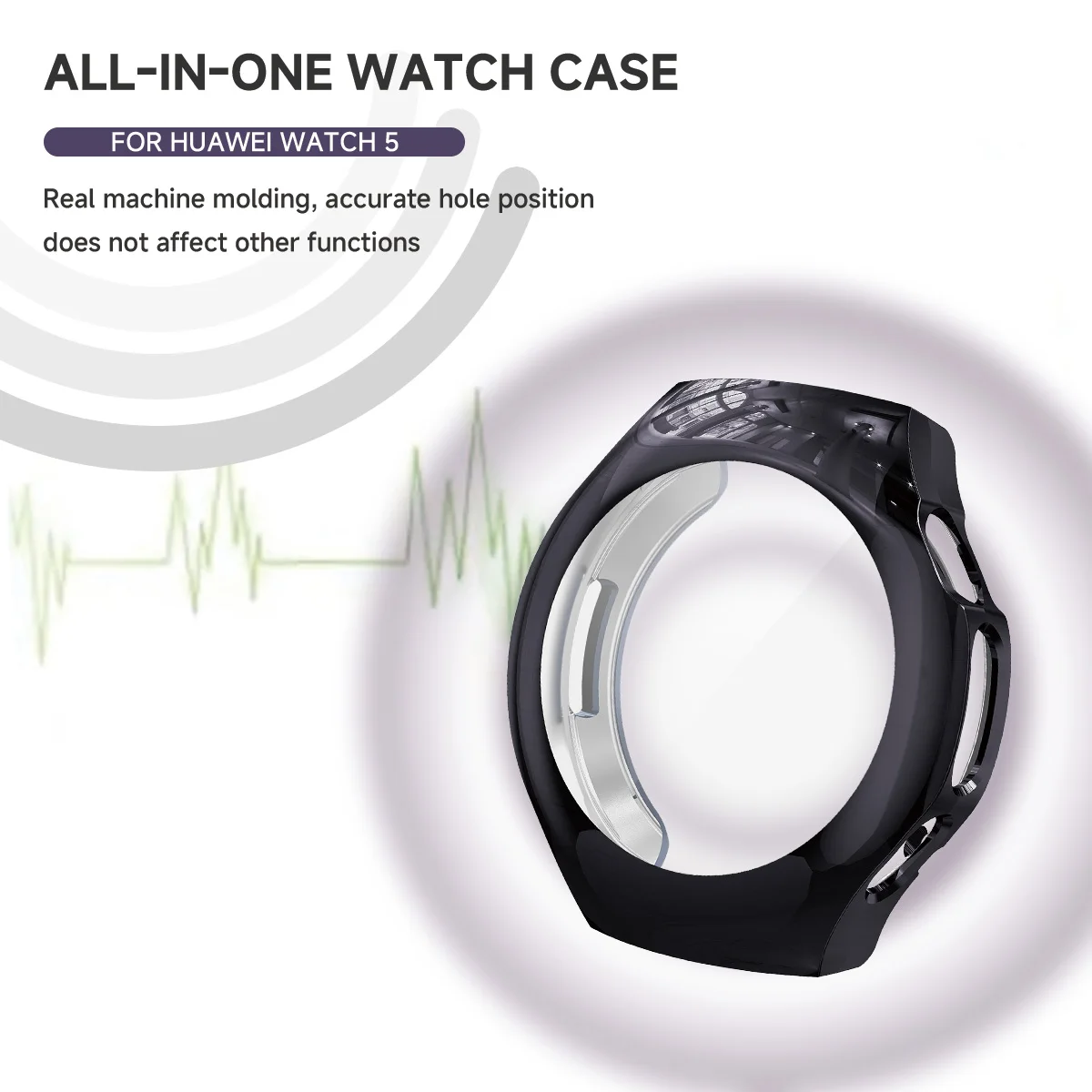 Custodia morbida per orologio per Huawei Watch 5 42MM 46MM placcatura paraurti guscio protezione schermo custodia Smartwatch accessori