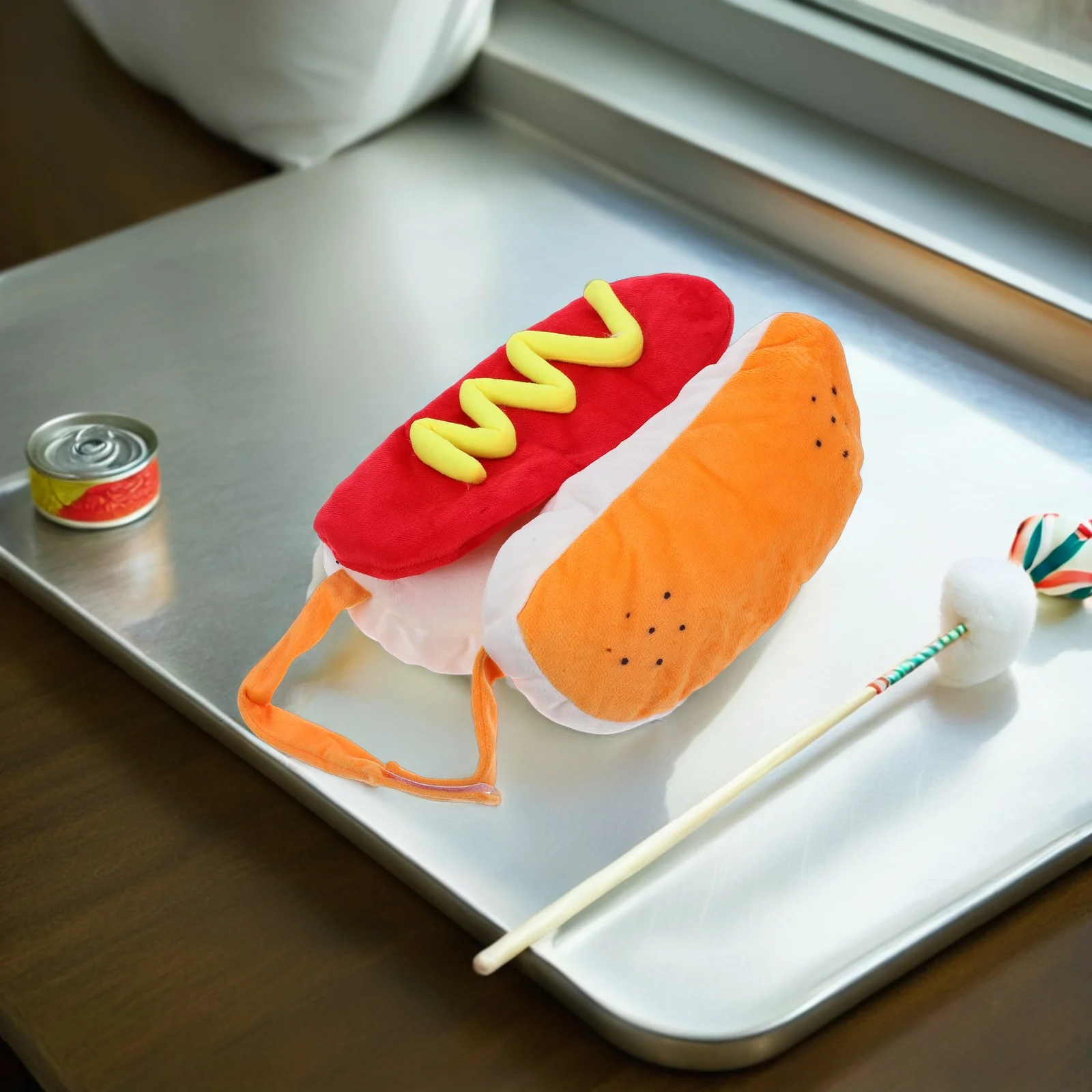 

Pet Warm Burger Hoodie For Dogs Size L Coat For Outdoor Walking Jogging Party Events, Puppy Costume Clothes