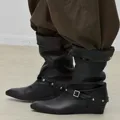 Black leather