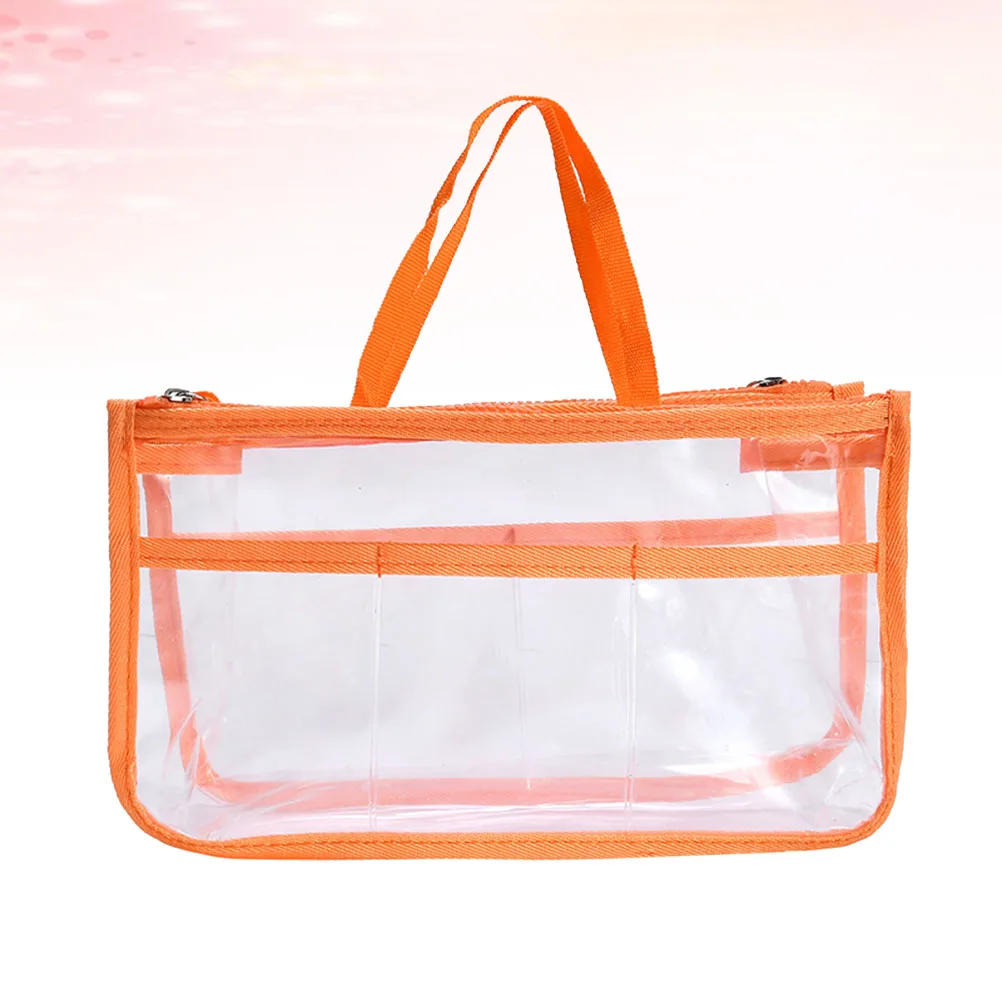 

Practical Portable Hand Storage Pouch EVA Case Orange Women Makeup Travel Camping toiletry organizer