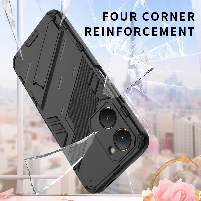 Case for Vivo Y03 4G Shockproof Armor Camera Protective Hard Case For Vivo Y03 4G V2332