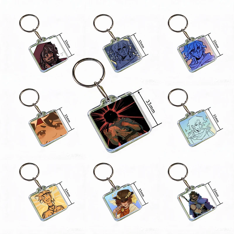 E-Epic the Musical O-Odysseus Acrylic Keychain Handmade Hanging for Clothes Backpack Decoration Accessories Gifts with Friends